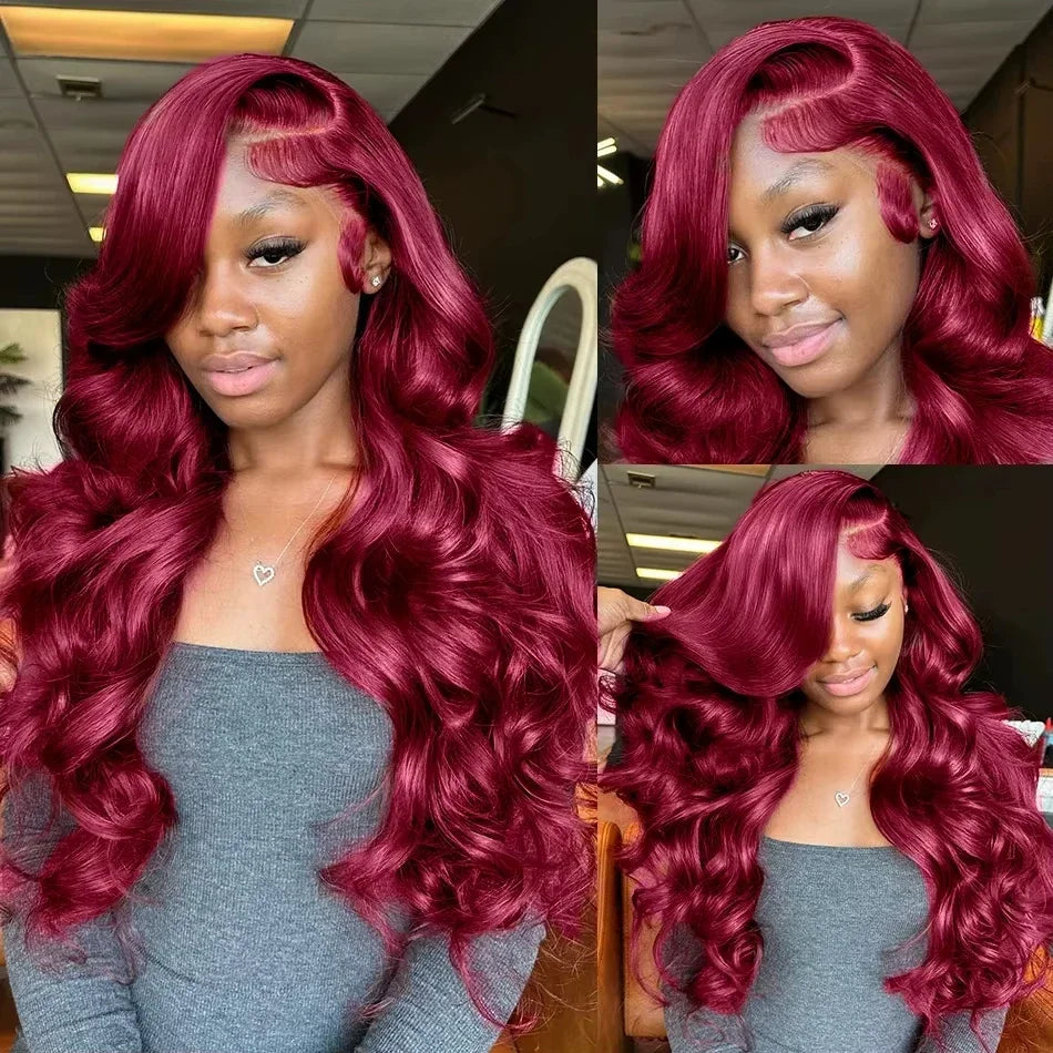 Crimson Body Wave Luxe Human Hair Wig