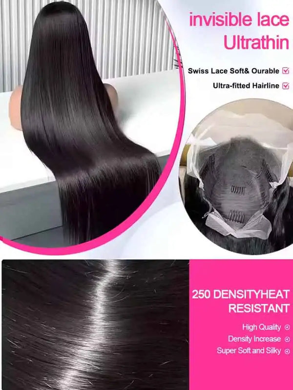 Silky HD Lace Straight Wig