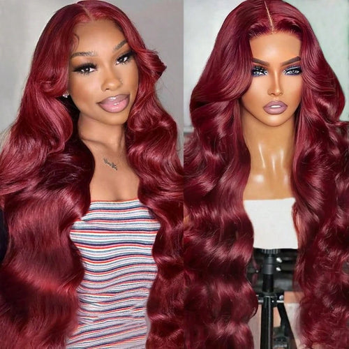Crimson Body Wave Luxe Human Hair Wig